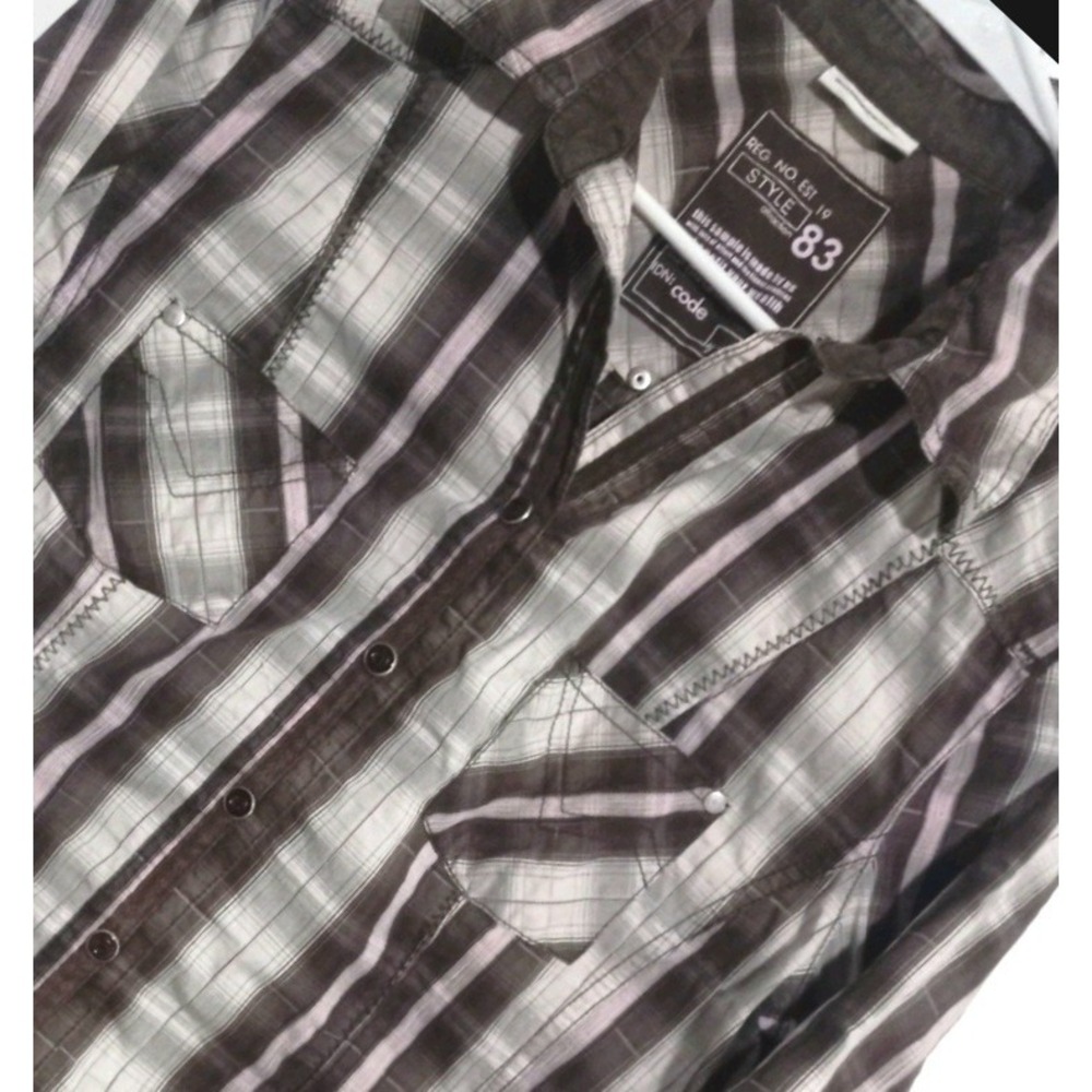 Vintage Cowgirl Women's Blouse Top Snap up By Street One Size L Sample Piece